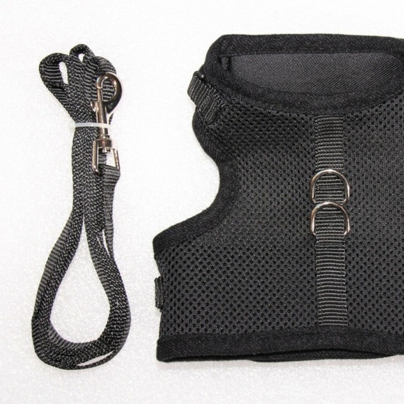 Cat Harness Vest w/ Leash Double Strap Escape Proof Walking Adventure Outdoor - Picture 3 of 9